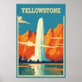Nationaal park Yellowstone, Verenigde Staten, Reiz Poster (Voorkant)