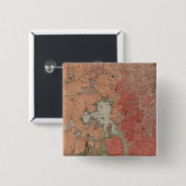 Nationaal Park Yellowstone Vierkante Button 5,1 Cm (Voorkant /achterkant)