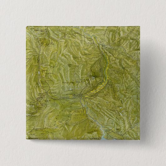 Nationaal Park Yellowstone Vierkante Button 5,1 Cm (Voorkant)