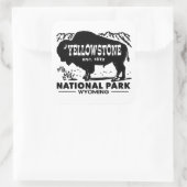 Nationaal Park Yellowstone Vierkante Sticker (Tas)
