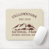 Nationaal park Yellowstone vintage Muismat (Met muis)