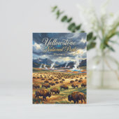 Nationaal Park Yellowstone VS Briefkaart (Staand voorkant)