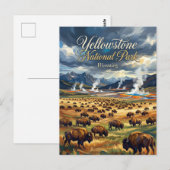 Nationaal Park Yellowstone VS Briefkaart (Voorkant / Achterkant)