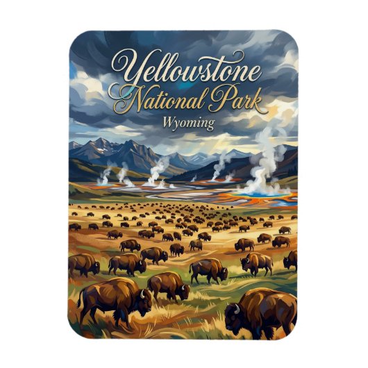 Nationaal Park Yellowstone VS Magneet (Verticaal)