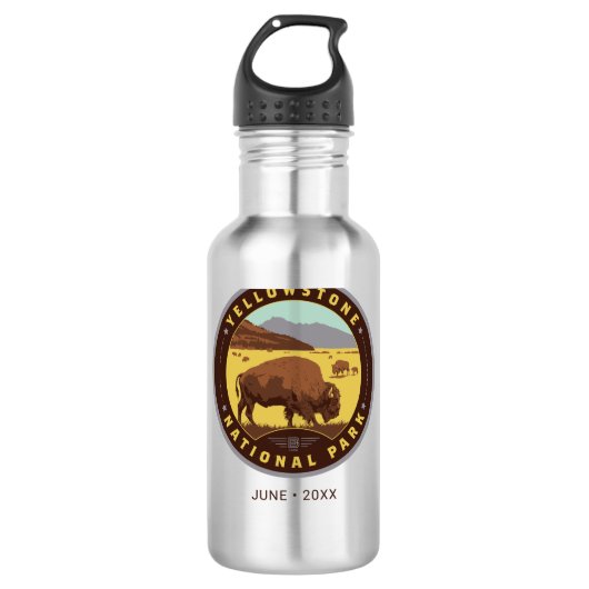 Nationaal Park Yellowstone Waterfles (Voorkant)