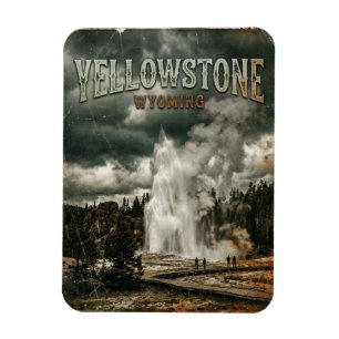 Nationaal Park Yellowstone Wyoming Magneet