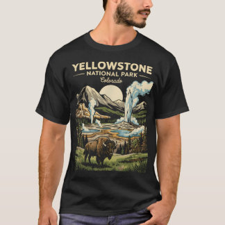 Nationaal park Yellowstone Wyoming Vintage T-shirt