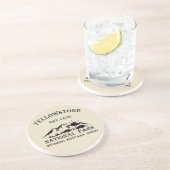 Nationaal park Yellowstone Zandsteen Onderzetter (Zijkant)