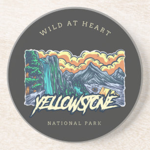 Nationaal Park Yellowstone Zandsteen Onderzetter