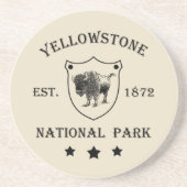 Nationaal park Yellowstone Zandsteen Onderzetter (Voorkant)