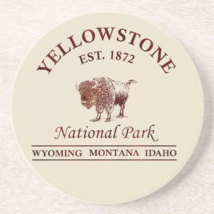 Nationaal park Yellowstone Zandsteen Onderzetter