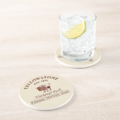 Nationaal park Yellowstone Zandsteen Onderzetter (Zijkant)