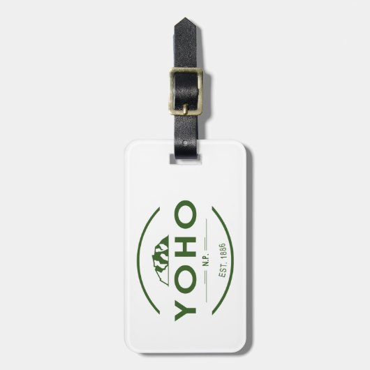 Nationaal park Yoho Bagagelabel (Voorkant verticaal)