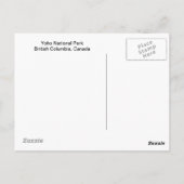 Nationaal park Yoho Briefkaart (Achterkant)