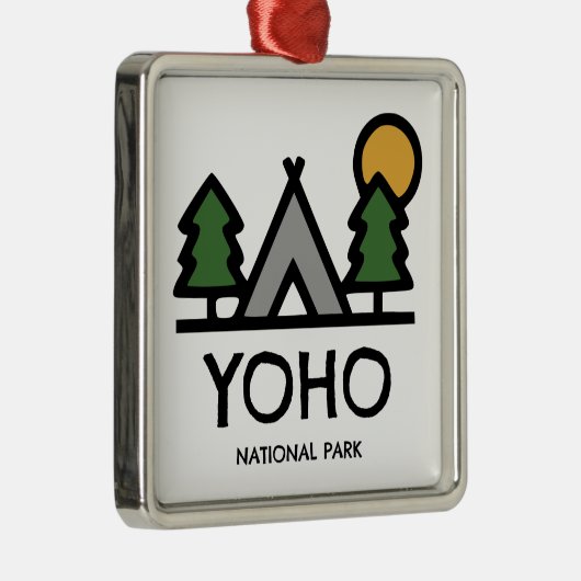 Nationaal park Yoho Metalen Ornament (Rechts)