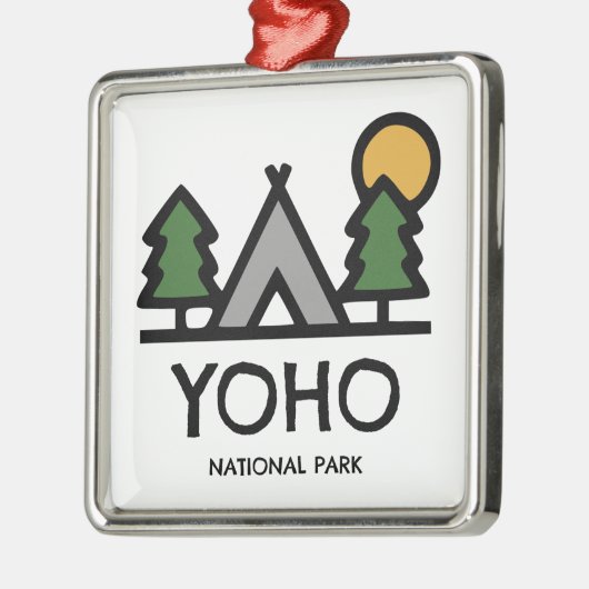 Nationaal park Yoho Metalen Ornament (Links)