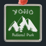 Nationaal park Yoho Metalen Ornament<br><div class="desc">Yoho National Park ligt op de westerne hellingen van de Canadese Rocky Mountains in British Columbia en brengt de Canadese Rocky Mountain alpine majesteit naar bezoekers uit het hele wereldbol.</div>