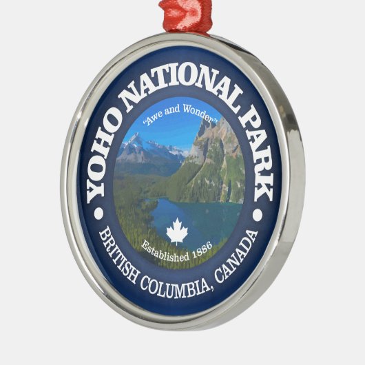Nationaal park Yoho Metalen Ornament (Links)