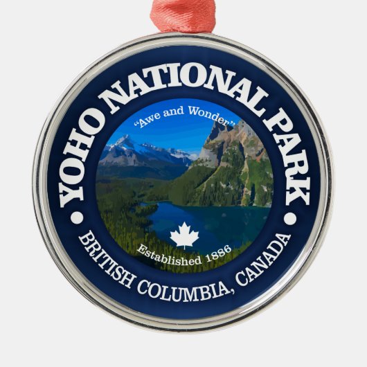 Nationaal park Yoho Metalen Ornament (Voorkant)
