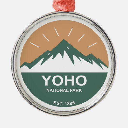 Nationaal park Yoho Metalen Ornament (Voorkant)