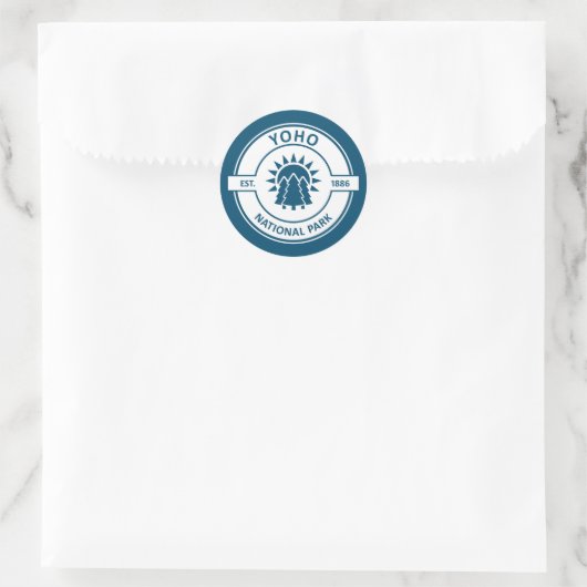 Nationaal park Yoho Ronde Sticker (Tas)
