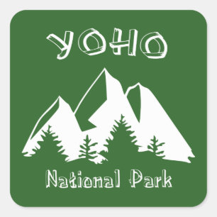 Nationaal park Yoho Vierkante Sticker