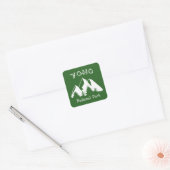 Nationaal park Yoho Vierkante Sticker (Envelop)