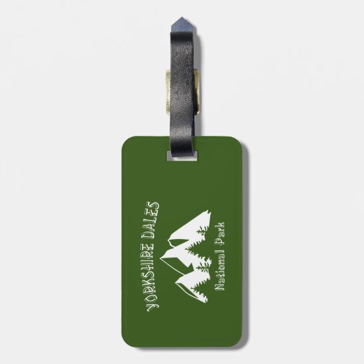 Nationaal Park Yorkshire Dales Bagagelabel (Achterkant verticaal)