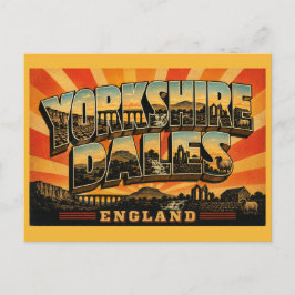 Nationaal park Yorkshire Dales Engeland Vintage Ku Briefkaart