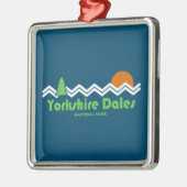 Nationaal park Yorkshire Dales Retro Metalen Ornament (Links)