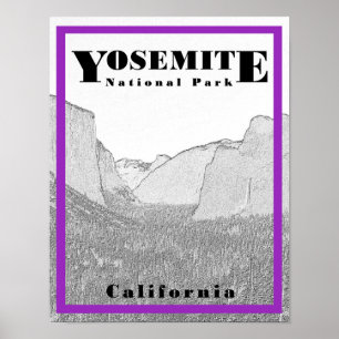 Nationaal park Yosemite - 11 x 14 Poster
