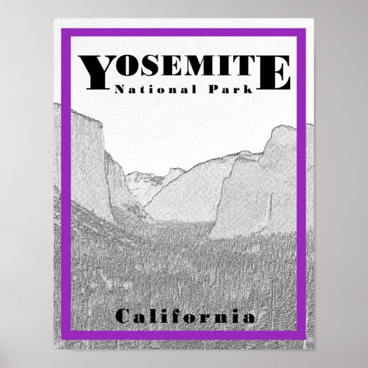 Nationaal park Yosemite - 11 x 14 Poster (Voorkant)