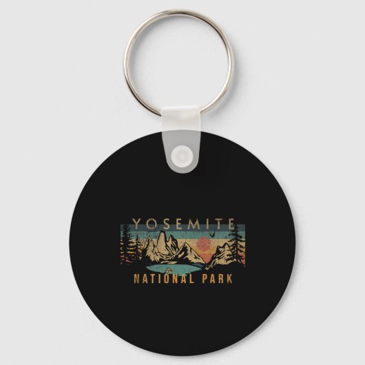 Nationaal park Yosemite 1 Sleutelhanger (Voorkant)