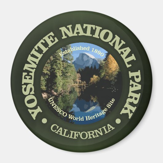 Nationaal park Yosemite 2 Magneet (Voorkant)