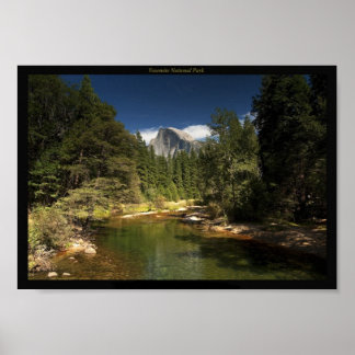 Nationaal park Yosemite & Afbeelding van Half Dome Poster