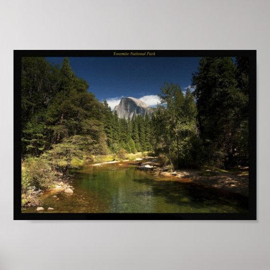 Nationaal park Yosemite & Afbeelding van Half Dome Poster (Voorkant)