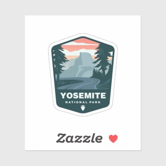 Nationaal park Yosemite | Afgesneden Sticker (Vel)