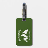 Nationaal park Yosemite Bagagelabel (Achterkant verticaal)