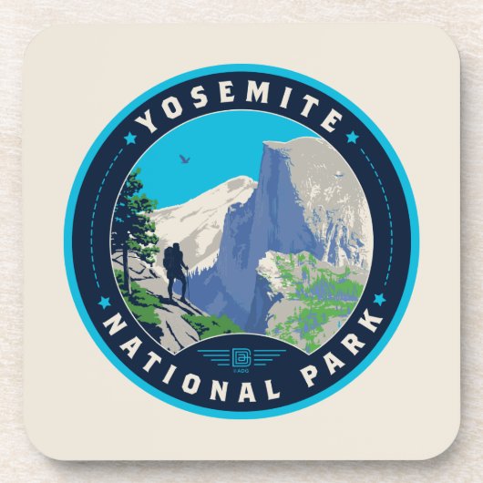 Nationaal park Yosemite Bier Onderzetter (Voorkant)