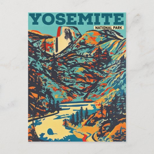 Nationaal park Yosemite Briefkaart (Voorkant)