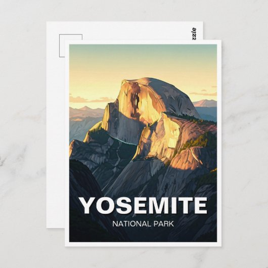 Nationaal park Yosemite Briefkaart (Voorkant / Achterkant)