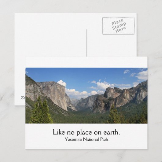 Nationaal park Yosemite Briefkaart (Voorkant / Achterkant)