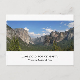 Nationaal park Yosemite Briefkaart