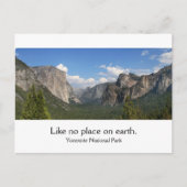 Nationaal park Yosemite Briefkaart (Voorkant)