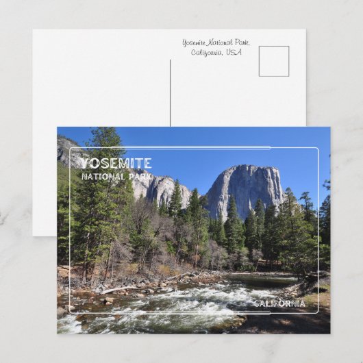 Nationaal park Yosemite Briefkaart (Voorkant / Achterkant)