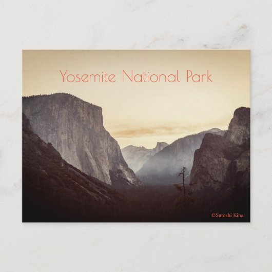 Nationaal park Yosemite Briefkaart (Voorkant)