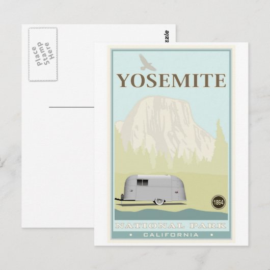 Nationaal park Yosemite Briefkaart (Voorkant / Achterkant)