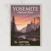 Nationaal park Yosemite Briefkaart