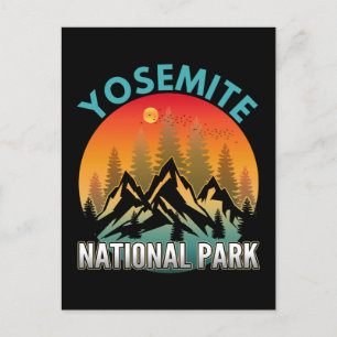 Nationaal park Yosemite Briefkaart