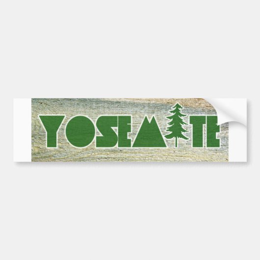 Nationaal park Yosemite Bumpersticker (Voorkant)